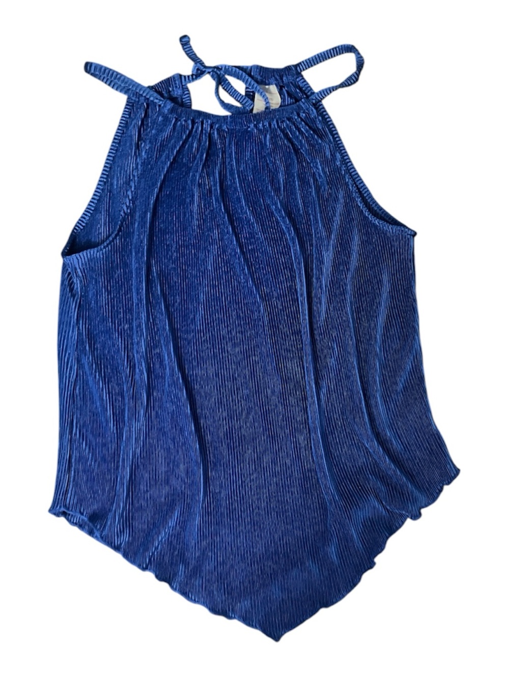 No Boundaries Royal Blue Velvet Halter Camisole